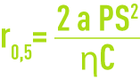 Formula: Filtrability - specific filtration resistance at 0.5 bar