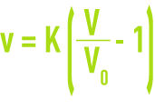 Formula: Measuring sludge cohesion - velocity variations as a function of sludge volume