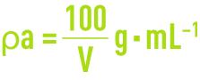 Formula: density apparent density in air