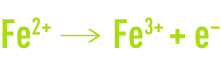 Formula: anodic inhibitors  - ferrous iron oxidised to ferric iron