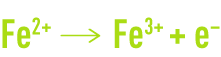 Formula: anodic inhibitors - ferrous iron oxidised to ferric iron