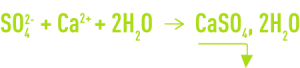 Formula: sulphate precipitation