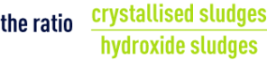 Formula: sludge produced ratio
