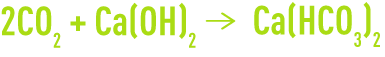 Formula: Lime used to remove carbonates - hydrogen carbonate