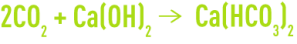 Formula: Lime used to remove carbonates - hydrogen carbonate