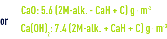 Formula: Precipitate both calcium carbonate and magnesium