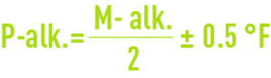 Formula: Amount of lime - Checking results