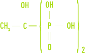 Formula:  HEDP, hydroxyethane diphosphonic acid