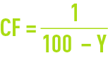 Formula: reverse osmosis - CF equation