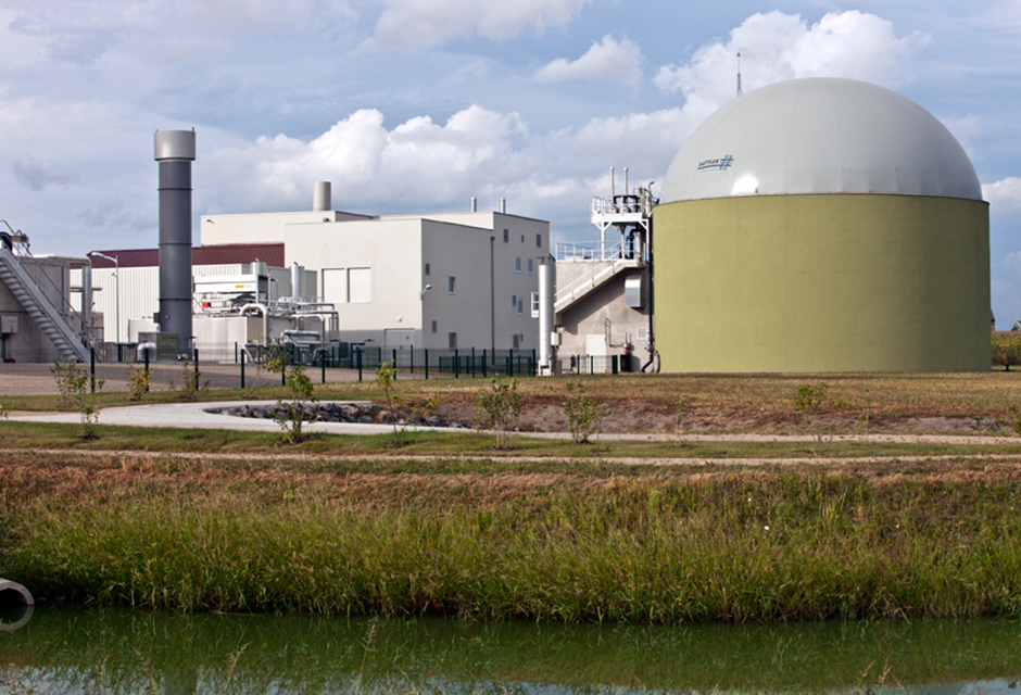 wastewater treatment plant Meistratzheim France sludge treatment