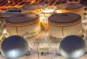 sludge digestion unit, wastewater treatment plant Alexandria East (Egypt)