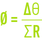 formula: Notions of heat exchange- total temperature drop