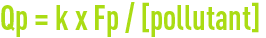 formula : ventilation - evacuation of pollutants