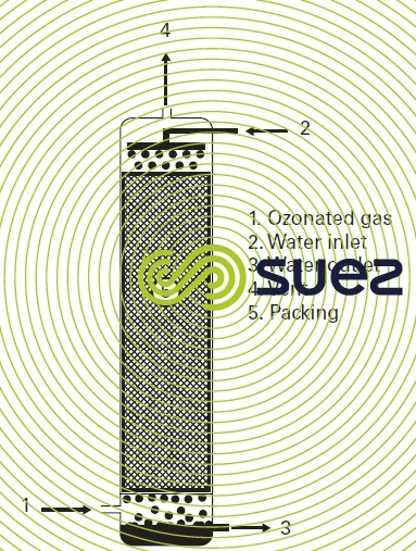 packing column ozonation