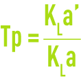 Formula: aeration systems - pure water-liquor equivalence coefficient