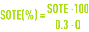 Formula: aeration systems - The standard oxygen transfer efficiency