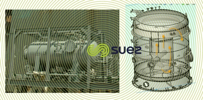 examples gas floatation horizontal -  figure vertical compact Floatation Unit