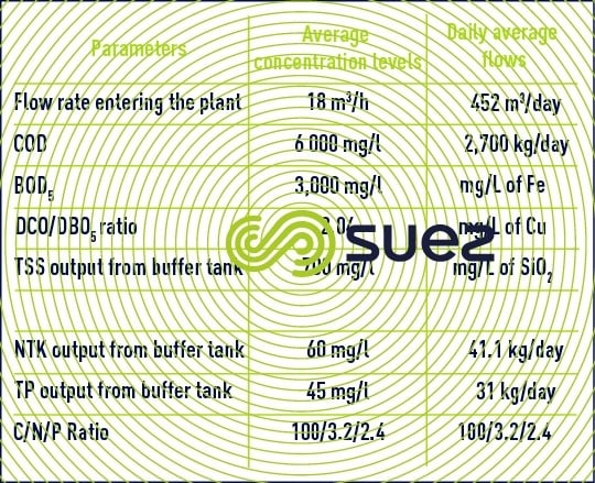 raw effluent plant inlet