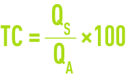 Formula: Centrifugability tests - extraction yield with mass flow