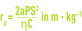 Formula: specific resistance pressure P