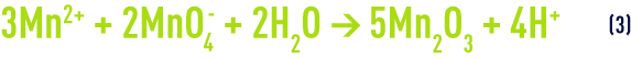 Formula: Oxidation using MnO2 - overall balance for reactions (1) and (2)