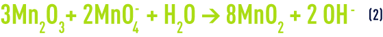 Formula: Oxidation using  MnO2 - regenerated permanganate