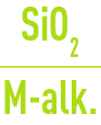 Formula: Treating make-up water - minimum M-alk.